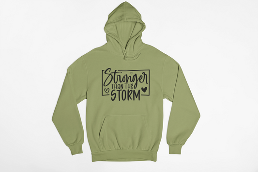 STRONGER THAN THE STORM UNISEX ADULT HOODIES