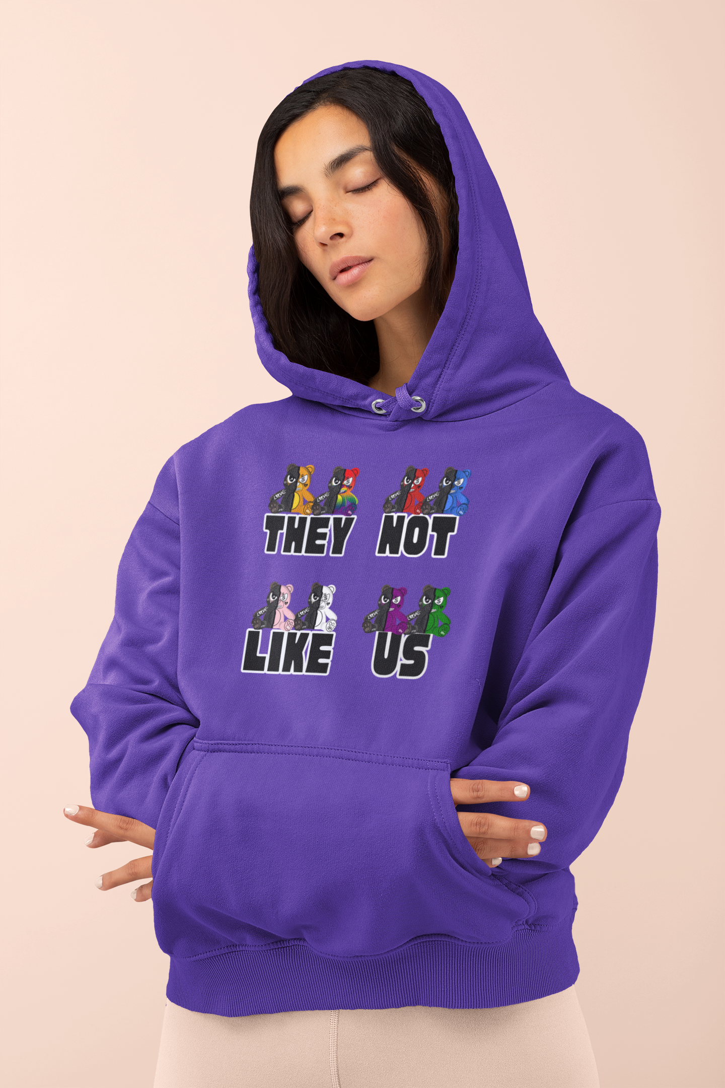 BROKEN BEARS THEY NOT LIKE US ADULT UNISEX HOODIES