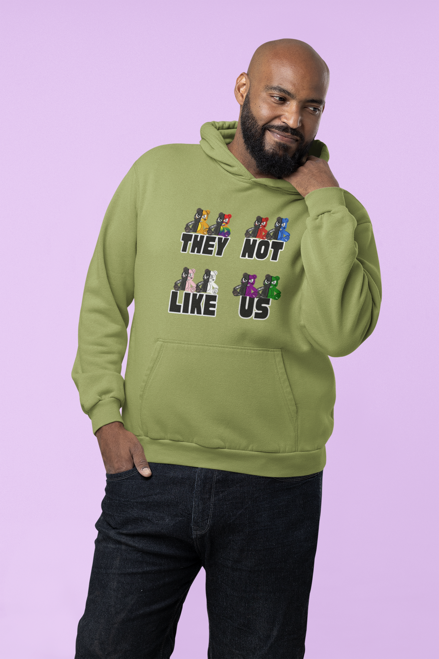 BROKEN BEARS THEY NOT LIKE US ADULT UNISEX HOODIES