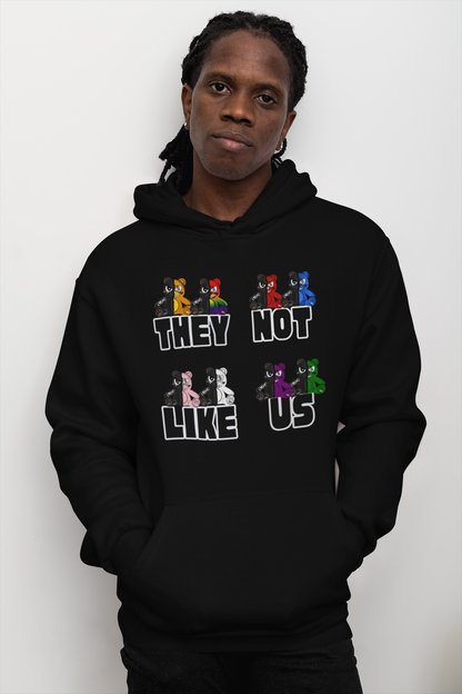 BROKEN BEARS THEY NOT LIKE US ADULT UNISEX HOODIES